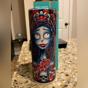 Corpse Bride Travel Tumbler w/ Straw - New - Stainless Steel
